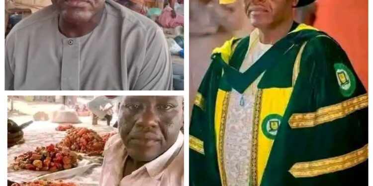 Merge your education with vocational skills – University professor who sells vegetables advises Nigerian youths