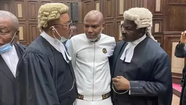 FG kicks as Nnamdi Kanu’s lawyer claims his threats were mere boast