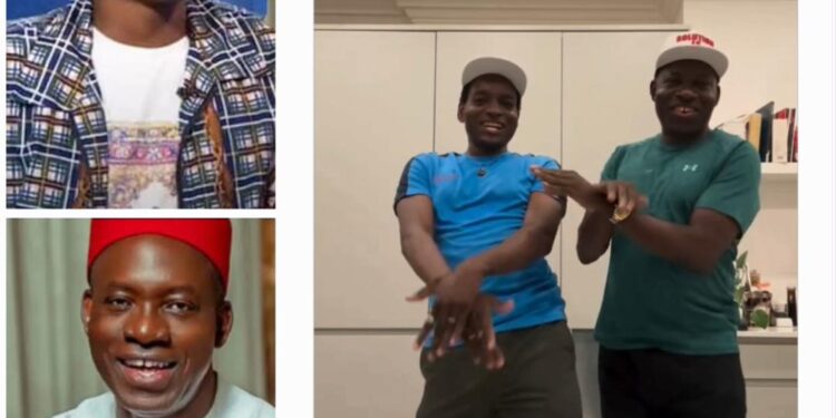 Gov Soludo joins his son Ozonna in a dance challenge (video)