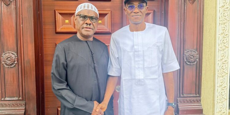 Julius Abure visits FCT Minister, Nyesom Wike (photos)
