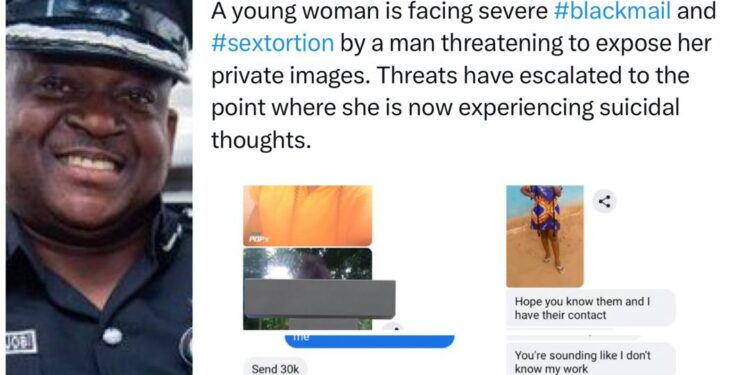 Sextortion is a crime – Police spokesperson, Muyiwa Adejobi reacts to reports of a man threatening to expose a lady’s private images