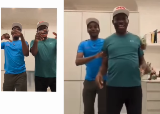 Governor Soludo’s son, Ozonna, shares a behind-the-scenes of his dance video with his father