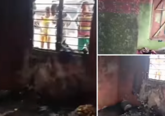 Angry girlfriend sets boyfriend’s home ablaze in Port Harcourt (video)