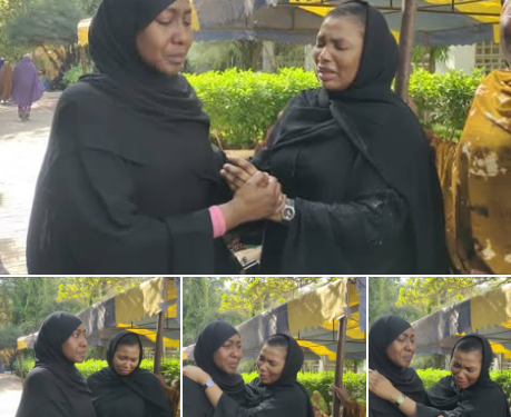 Buhari’s daughter in tears as she arrives Daura for burial