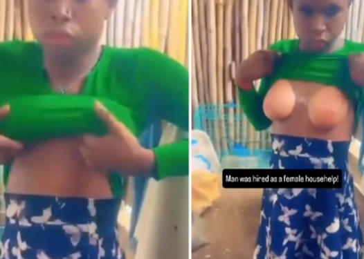 Family in shock after discovering their ‘’female’ househelp is actually a man (video)