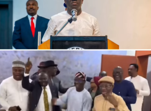 Gov Okpebholo sings praises to God as he celebrates his victory at the Supreme court (video)