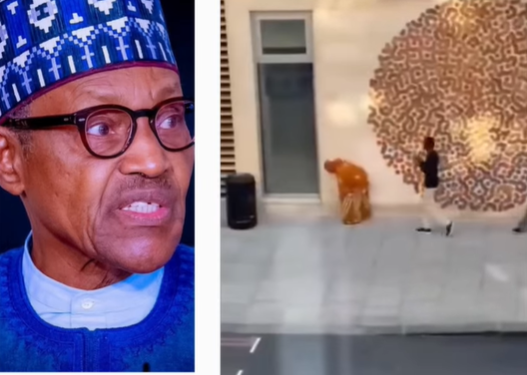 Heartbreaking moment Zahra Buhari reacts to his passing with loud wails (video)