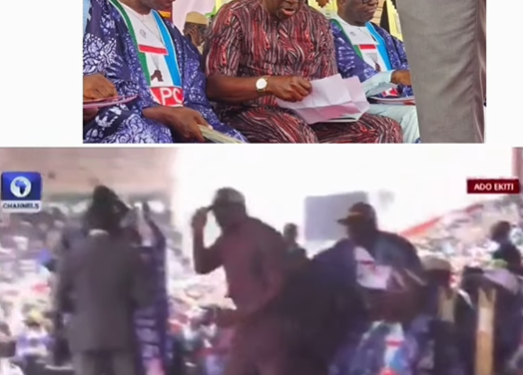 PDP chieftain, Ayo Fayose, attends APC rally in Ekiti