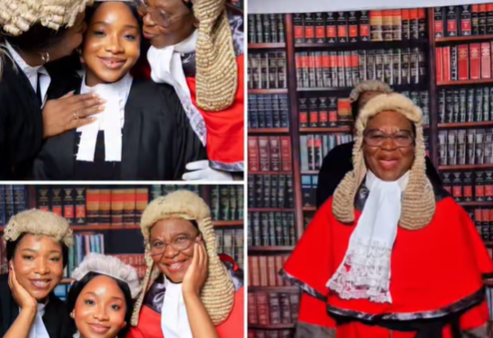 Three generation of lawyers! – Nigerian lady recently called to bar shows off her grandma and mum who are also in the legal profession