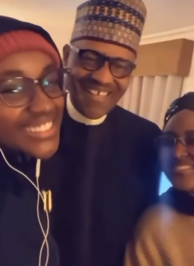 Everyday has felt quieter and heavier – Buhari’s youngest child writes as she shares video with her parents