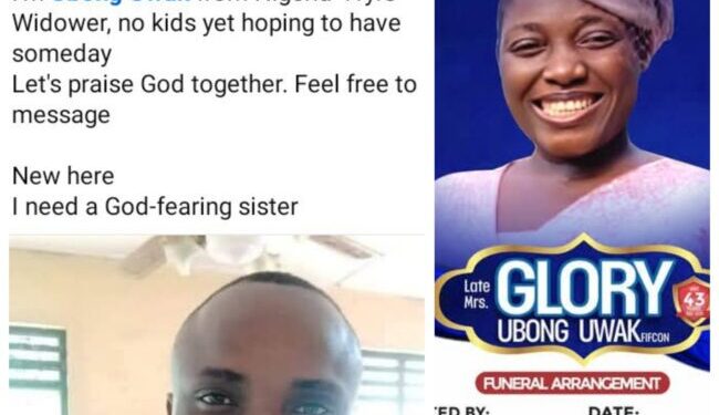 Man begins search for ‘God-fearing sister’ weeks before late wife’s burial