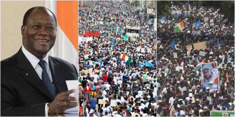 “Enough is enough” – Mass protests rock Ivory Coast over President’s push for 4th term