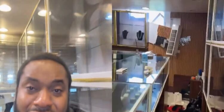 Businessman laments as robbers break into his store and make away with jewelries worth N500 million