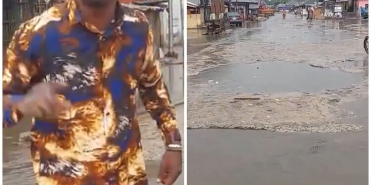 Delta state indigene accuses his local government chairman of threatening his life after he called him out over the bad road in his community