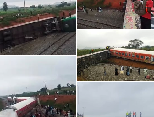 Panic as Abuja-Kaduna train derails (video)