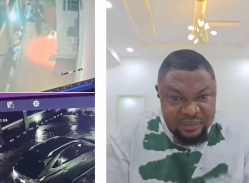 CCTV footage show moment man escaped kidnap attempt in his premises in Ogwashi-Uku community
