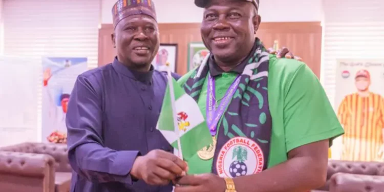 Adamawa government rewards Super Falcons coach, Justin Madugu, with a house and N50m after WAFCON win