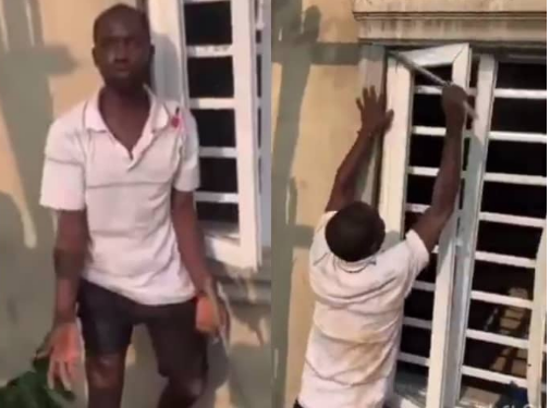 Thief demonstrates how he broke into apartment (video)