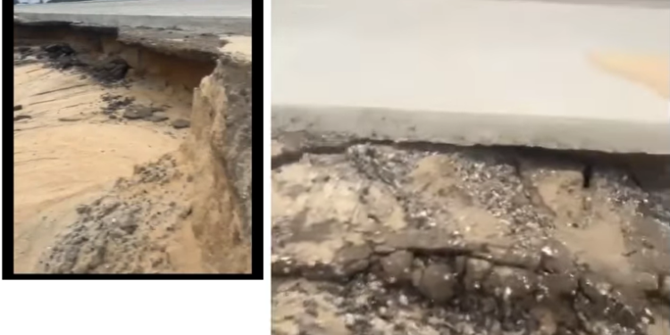 Man raises concerns over drainage flaws on Lagos-Calabar Coastal Road in viral video