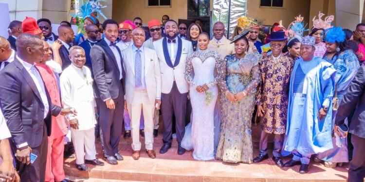 Photos from the white wedding of Rotimi Amaechi’s son