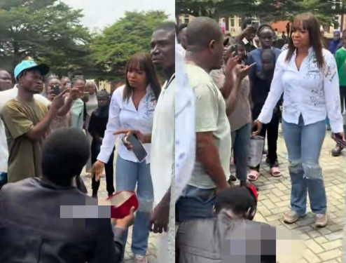 Drama as lady rejects plumber boyfriend’s proposal on sign-out day despite sponsoring her through school