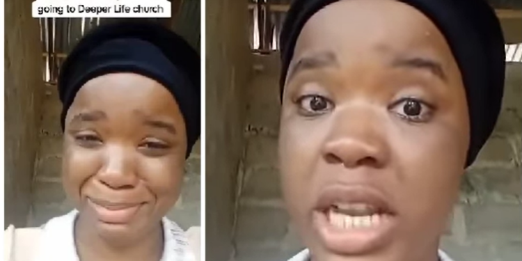 “This would be my last time going to Deeper Life Church” – Lady breaks down after being embarrassed in church