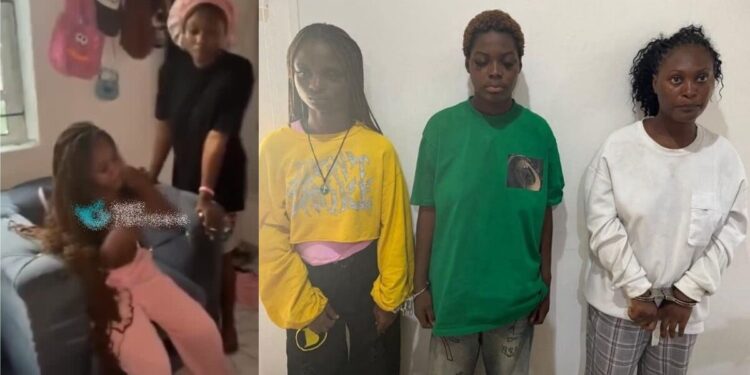 Boyfriend Snatching: Ladies arrested following viral gang-up video