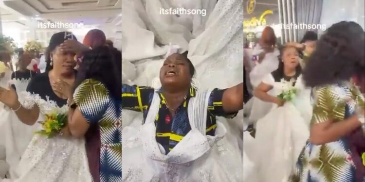 Drama in church as single women dress in wedding gowns to pray for husbands