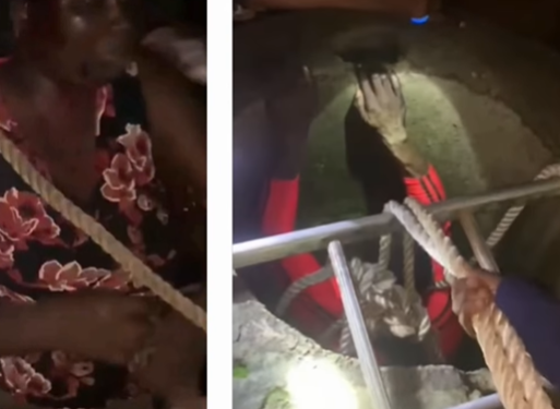 Woman rescued from 60ft well in Lagos (video)