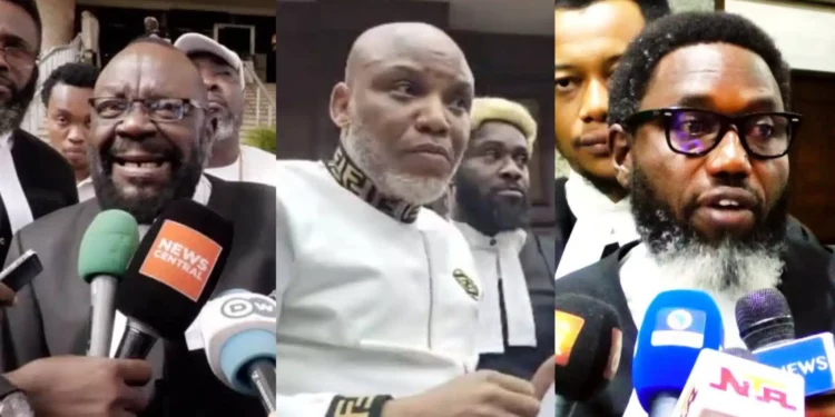 Drama in court as Nnamdi Kanu sacks his lawyers, opts to defend himself