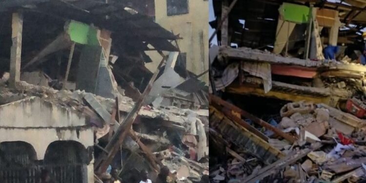 Many trapped, 15 rescued as two-storey building collapses in Lagos