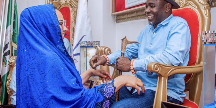 “In life’s toughest battles, I have found my greatest strength in your love” – Senator Natasha Akpoti-Uduaghan kneels to thank her husband for his support