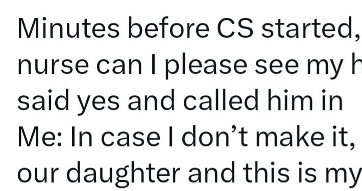 Woman shares conversation she had with her husband in case she didn’t survive cesarean section