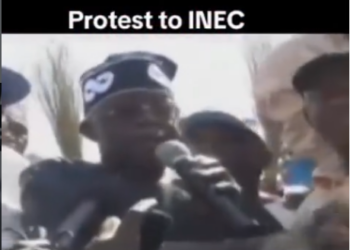 Old video of President Bola Tinubu leading a protest against INEC surfaces
