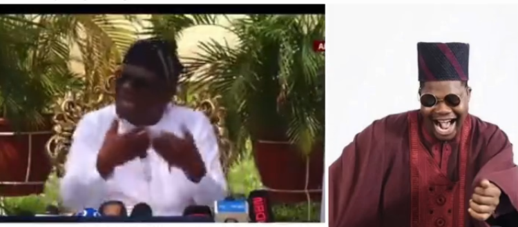 Mr Macaroni calls out FCT minister Nyesom Wike for threatening to shoot Channels TV host Seun Okinbaloye