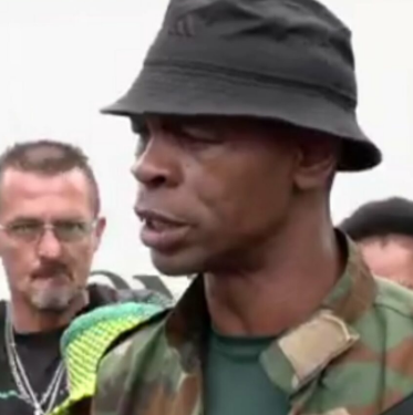 “Nigerians are behind trafficking in our country” — South African soldier says at a protest outside the Nigerian embassy