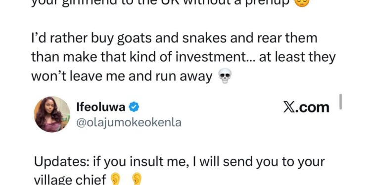 Unless you’re mad, I see no reason to sponsor your girlfriend to the UK without a prenup – Nigerian lady tells men