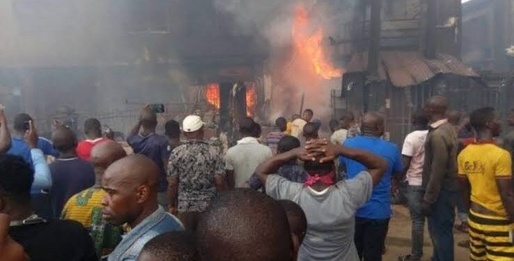 80-Year-Old Woman Dies As Fire Guts Building In Ogun