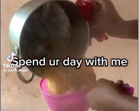Nigerian lady goes viral over spaghetti recipe which includes a dash of health hazards (video)