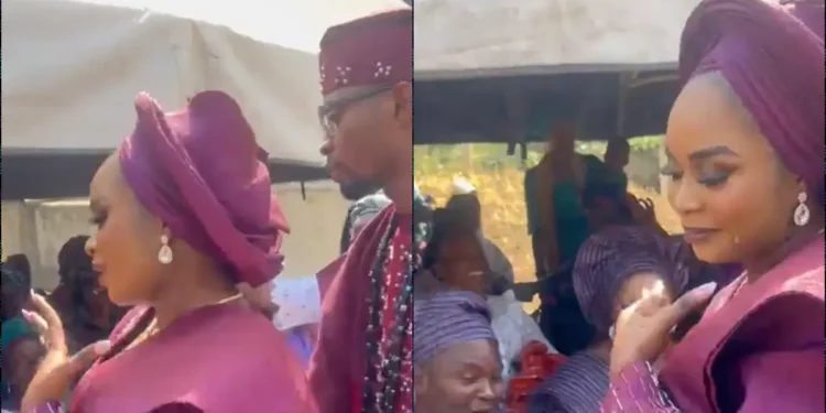 Bride shoves ring in father’s face after he doubted she would find husband