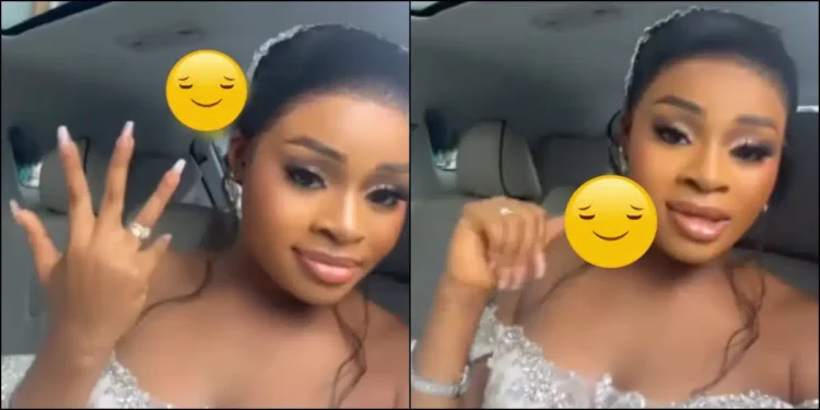 Bride taunts naysayers as her man marries her despite their gossips