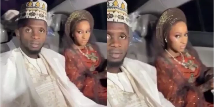 Bride’s unusual expression on wedding day raises concerns
