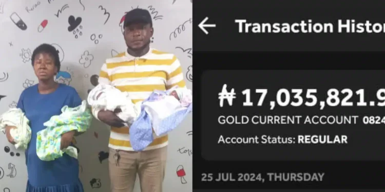Couple who welcomed quadruplets get N19M, a year salary, more