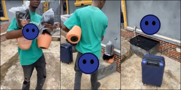 Drama as man storms girlfriend’s house to retrieve wigs he bought for her after breakup