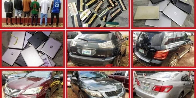 EFCC Arrests 36 Suspected Internet Fraudsters In Onitsha