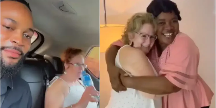 Emotional moment mother meets her son’s caucasian wife