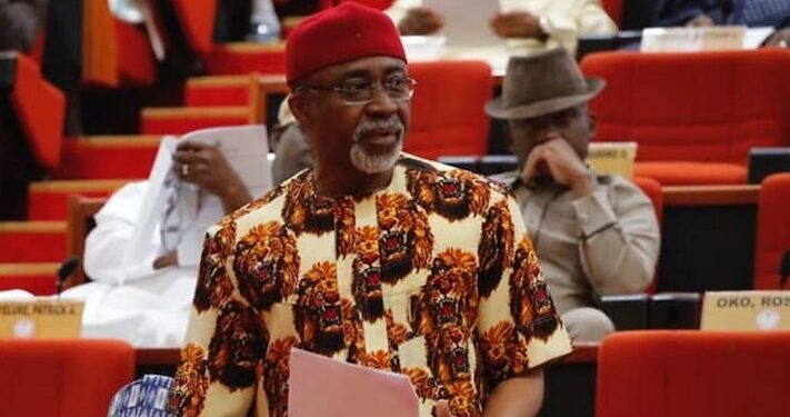 Senator Abaribe walks out of senate after his motion to immortalise Humphrey Nwosu as architect of June 12 election was rejected