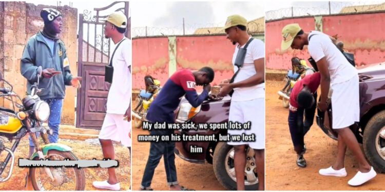 FUTA 500L student riding Okada to pay school fees goes viral, receives unexpected help