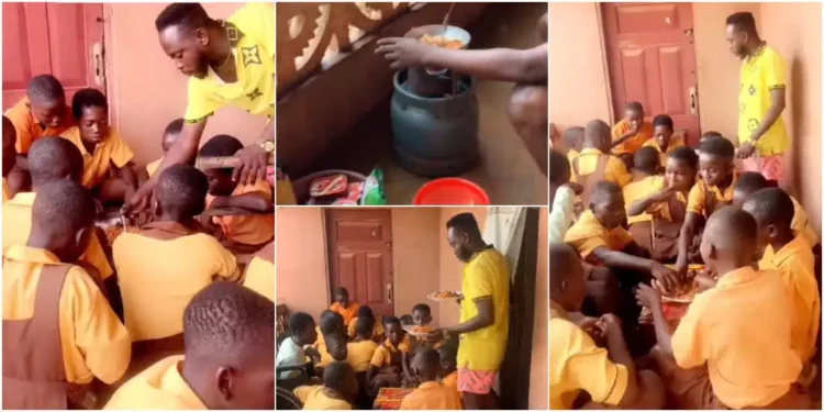 Teacher melts hearts as he uses his salary to cook for his students