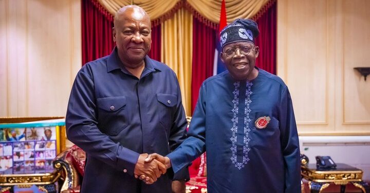 Ghana’s President-Elect, John Mahama Visits Tinubu (Photos)